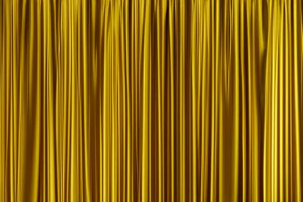 劇場のゴールデンカーテン テクスチャされた背景 — ストック写真