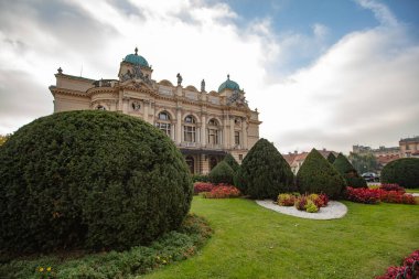 Krakow, Polonya - 9 Ekim 2018: Juliusz Slowacki Tiyatrosu, Krakow, Polonya