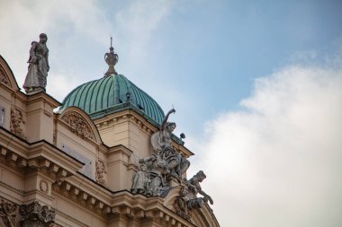 Krakow, Polonya - 9 Ekim 2018: Juliusz Slowacki Tiyatrosu, Krakow, Polonya