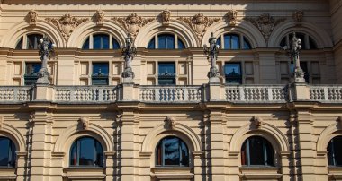 Krakow, Polonya - 9 Ekim 2018: Juliusz Slowacki Tiyatrosu, Krakow, Polonya