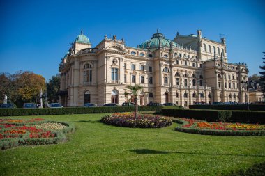 Krakow, Polonya - 9 Ekim 2018: Juliusz Slowacki Tiyatrosu, Krakow, Polonya