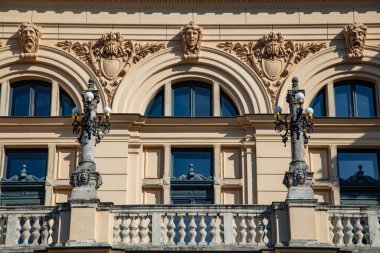 Krakow, Polonya - 9 Ekim 2018: Juliusz Slowacki Tiyatrosu, Krakow, Polonya