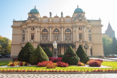Krakow, Polonya - 9 Ekim 2018: Juliusz Slowacki Tiyatrosu, Krakow, Polonya