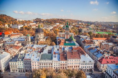 Lviv panoramik hava görüntüsü