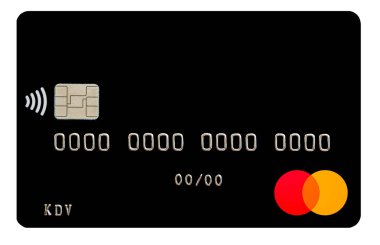 Kyiv, Ukraine -April 10, 2022: MasterCard Debit card closeup for design purpose