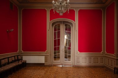 Lviv, Ukrayna - 27 Mart 2024: Lviv Bilim Adamları Evi (eski soylu kumarhane))