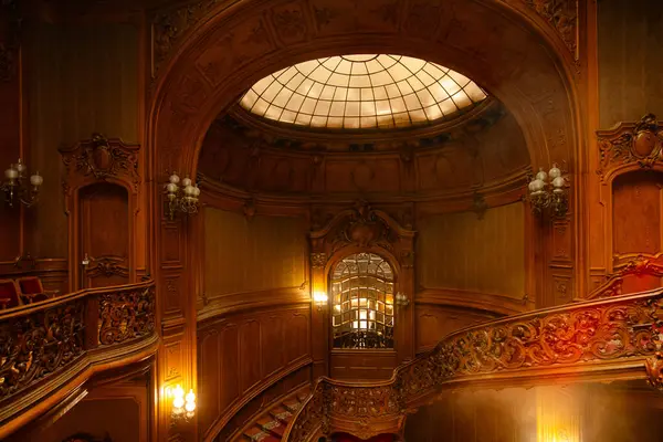 Lviv, Ukrayna - 27 Mart 2024: Lviv Bilim Adamları Evi (eski soylu kumarhane))