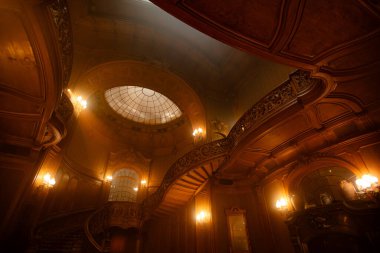 Lviv, Ukrayna - 27 Mart 2024: Lviv Bilim Adamları Evi (eski soylu kumarhane))