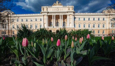 Lviv, Ukrayna - 1 Haziran 2022: Ivan Franko Lviv Ulusal Üniversitesi