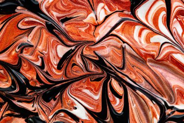 Tasarım amacı için kırmızı sıvı metalik boya dokulu arkaplan