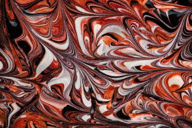 Tasarım amacı için kırmızı sıvı metalik boya dokulu arkaplan