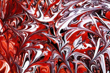 Tasarım amacı için kırmızı sıvı metalik boya dokulu arkaplan