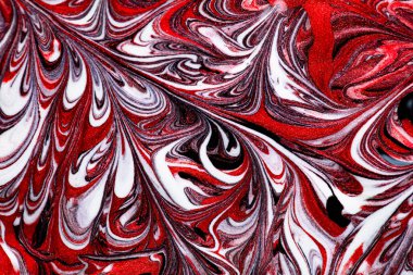 Tasarım amacı için kırmızı sıvı metalik boya dokulu arkaplan