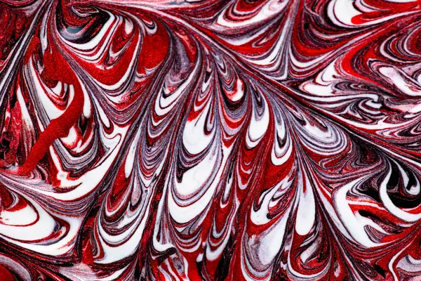 Tasarım amacı için kırmızı sıvı metalik boya dokulu arkaplan