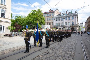 Lviv, Ukrayna - 27 Nisan 2024: Lviv Şehir Günü 2024