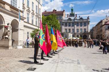 Lviv, Ukrayna - 27 Nisan 2024: Lviv Şehir Günü 2024