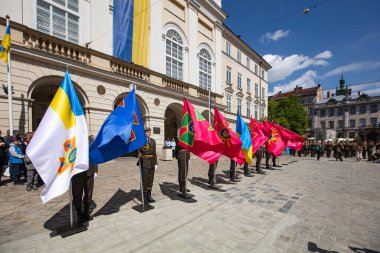 Lviv, Ukrayna - 27 Nisan 2024: Lviv Şehir Günü 2024