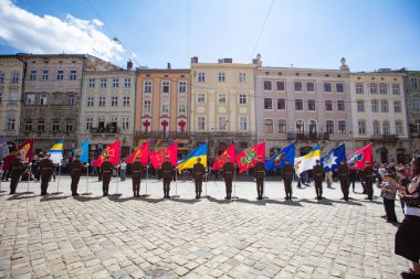 Lviv, Ukrayna - 27 Nisan 2024: Lviv Şehir Günü 2024