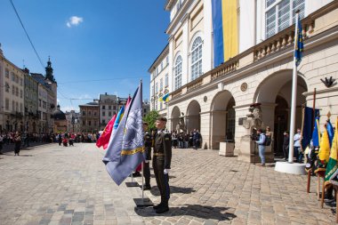 Lviv, Ukrayna - 27 Nisan 2024: Lviv Şehir Günü 2024