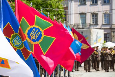 Tasarım amacı için Ukrayna kraliyet standartlarına yakın çekim