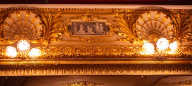 Lviv, Ukrayna - 25 Nisan 2024: Lviv Ulusal Opera İçişleri