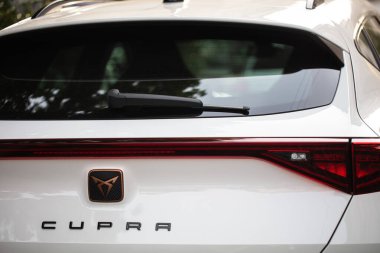 Lviv, Ukrayna - 10 Mayıs 2024: Koltuk Cupra 'nın Kapanışı