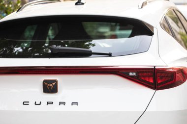 Lviv, Ukrayna - 10 Mayıs 2024: Koltuk Cupra 'nın Kapanışı