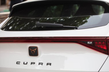 Lviv, Ukrayna - 10 Mayıs 2024: Koltuk Cupra 'nın Kapanışı