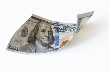 Tasarım amaçlı 100 dolarlık banknot arkaplanı.