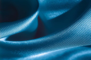 Tasarım amacı için mavi asetat kumaş desenli arkaplan