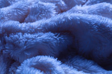 Tasarım amacı için mavi kadife kumaş desenli arkaplan