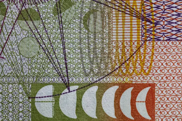 stock image Closeup of 10 Bulgarian lev banknote for design purpose