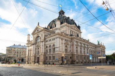 Lviv, Ukrayna - 28 Haziran 2024: Lviv Ulusal Operası, Ukrayna