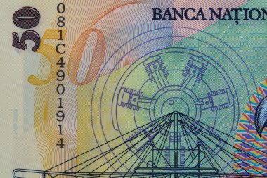 Tasarım amaçlı 50 Romen lei banknotunun kapanışı