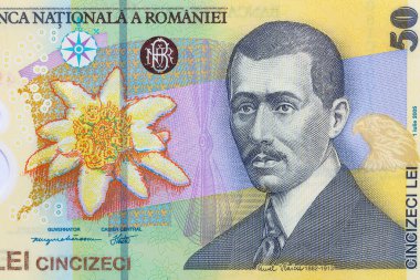 Tasarım amaçlı 50 Romen lei banknotunun kapanışı