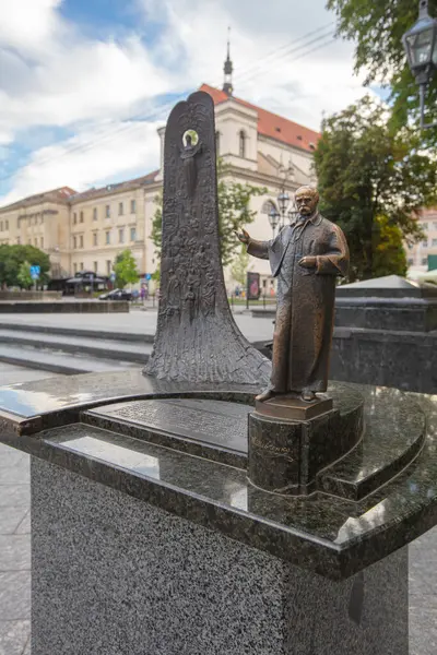 Stock image Lviv, Ukraine - July 10, 2024: Model of monument to Taras Shevchenko in Lviv