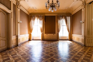 Lviv, Ukraine - August 22, 2024: Interior of Lviv House of Scientists (former noble casino) clipart