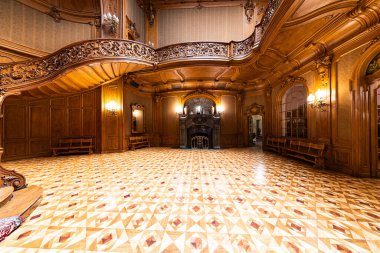 Lviv, Ukrayna - 22 Ağustos 2024: Lviv Bilim Adamları Evi (eski soylu kumarhane))