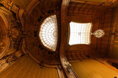 Lviv, Ukraine - August 22, 2024: Interior of Lviv House of Scientists (former noble casino) clipart