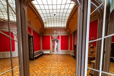 Lviv, Ukrayna - 22 Ağustos 2024: Lviv Bilim Adamları Evi (eski soylu kumarhane))