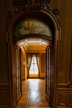 Lviv, Ukrayna - 22 Ağustos 2024: Lviv Bilim Adamları Evi (eski soylu kumarhane))