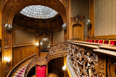 Lviv, Ukrayna - 22 Ağustos 2024: Lviv Bilim Adamları Evi (eski soylu kumarhane))