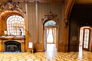 Lviv, Ukrayna - 22 Ağustos 2024: Lviv Bilim Adamları Evi (eski soylu kumarhane))