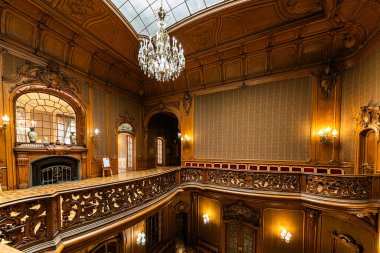 Lviv, Ukrayna - 22 Ağustos 2024: Lviv Bilim Adamları Evi (eski soylu kumarhane))
