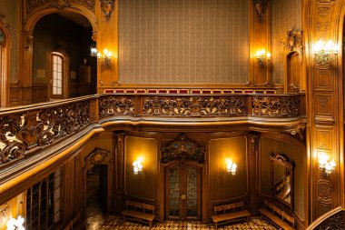 Lviv, Ukrayna - 22 Ağustos 2024: Lviv Bilim Adamları Evi (eski soylu kumarhane))