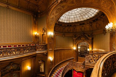 Lviv, Ukrayna - 22 Ağustos 2024: Lviv Bilim Adamları Evi (eski soylu kumarhane))