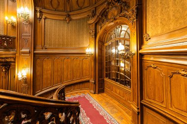 Lviv, Ukrayna - 22 Ağustos 2024: Lviv Bilim Adamları Evi (eski soylu kumarhane))