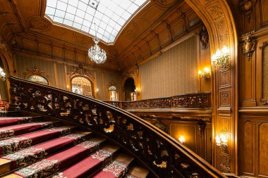 Lviv, Ukrayna - 22 Ağustos 2024: Lviv Bilim Adamları Evi (eski soylu kumarhane))