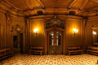 Lviv, Ukrayna - 22 Ağustos 2024: Lviv Bilim Adamları Evi (eski soylu kumarhane))