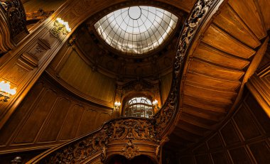 Lviv, Ukrayna - 22 Ağustos 2024: Lviv Bilim Adamları Evi (eski soylu kumarhane))